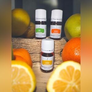 Young Living Citrus Essential Oils Trio - Yellow, Green, Orange